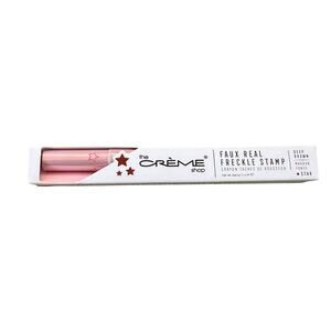 The Creme Shop Faux Real Freckle Stamp Deep Brown Point Stars Dual Sided NEW